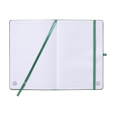 Logotrade promotional item picture of: Recycled GRS PU Paper Notebook A5