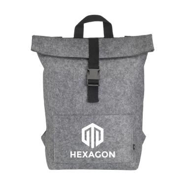 Logo trade promotional products image of: Nolan GRS RPET Felt backpack