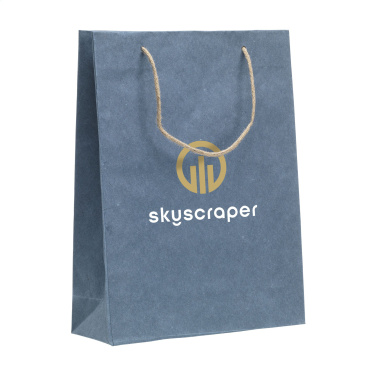 Logo trade advertising products image of: Leaf It Bag recycled with jeans fibres (180 g/m²) L