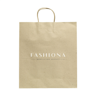 Logotrade business gift image of: Leaf It Bag recycled grass paper (120 g/m²) XL