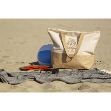 Logo trade promotional giveaway photo of: Cancun Beachbag Organic Cotton (320 g/m²)