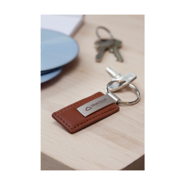 Logotrade promotional merchandise photo of: LeatherKey keyring