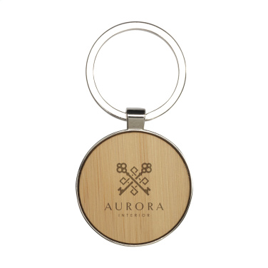 Logotrade advertising product image of: Bamboo Key Circle keyring