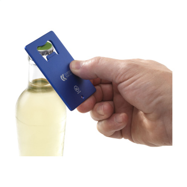 Logo trade promotional giveaways image of: Carta Opener Recycled Alu bottle opener