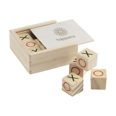 Logo trade promotional gifts image of: Tic Tac Toe Game Bamboo
