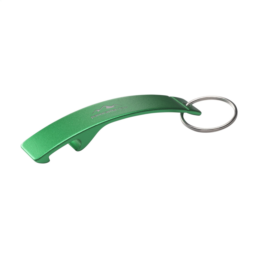 Logo trade business gift photo of: Alu Opener GRS Recycled keyring
