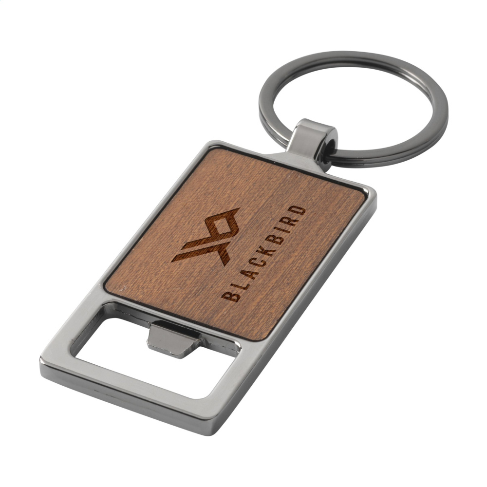 Logo trade advertising products image of: Sammy bottle opener / keyring