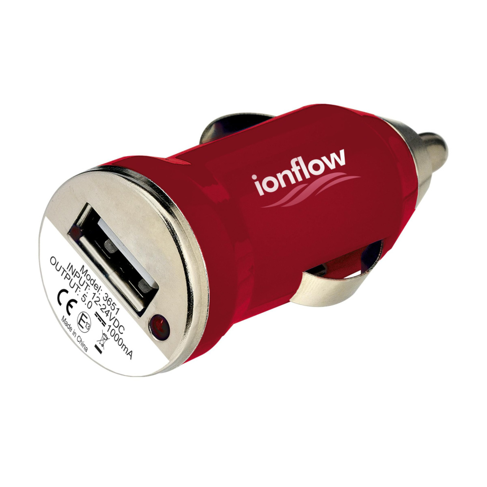 Logo trade promotional merchandise photo of: USB CarCharger plug