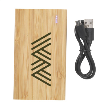 Logotrade advertising product picture of: Bamboo 4000 Powerbank external charger