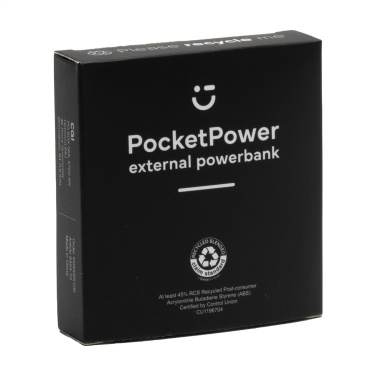 Logo trade corporate gifts picture of: PocketPower 5000 RCS Recycled Powerbank
