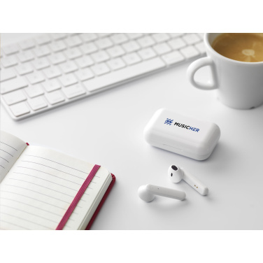 Logo trade corporate gift photo of: Sensi TWS Wireless Earbuds in Charging Case