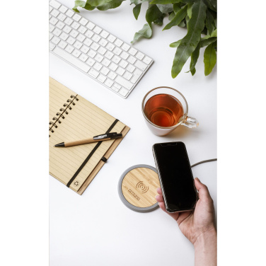 Logo trade promotional item photo of: Lidos Stone ECO 10W Wireless Charger