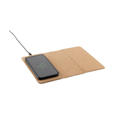 Logo trade promotional product photo of: Cork Wireless Charging Mousepad