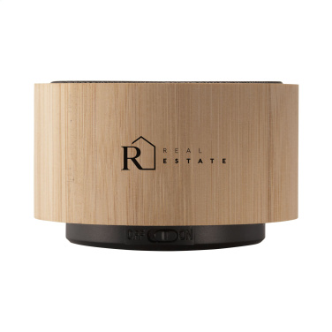 Logo trade advertising product photo of: Wave Bamboo Wireless Speaker