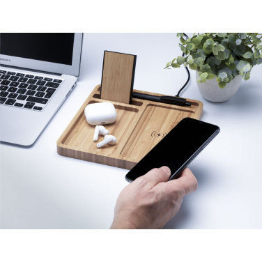Logo trade promotional products picture of: Bamboo Organizer charger