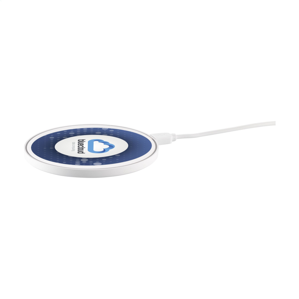 Logotrade advertising products photo of: Coil RCS Recycled Wireless Charger