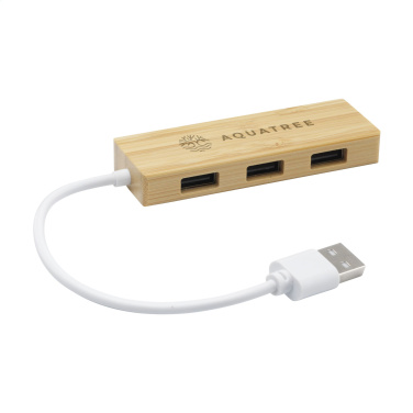 Logotrade promotional merchandise photo of: Bamboo USB Hub