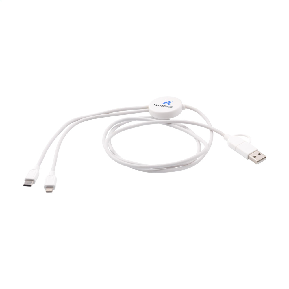 Logo trade promotional items image of: Charging Cable RCS Recycled ABS-TPE