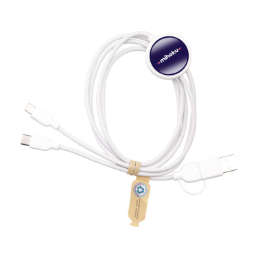 Logo trade corporate gifts image of: Charging Cable RCS Recycled ABS-TPE