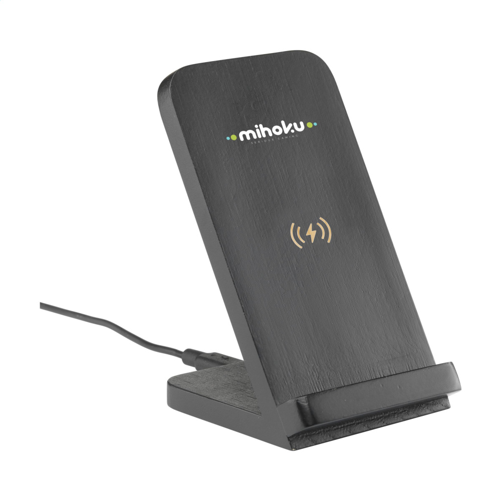 Logo trade promotional gifts image of: Baloo Wireless Charger Stand 15W
