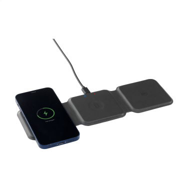 Logo trade promotional item photo of: TriCharge RCS  Recycled PU Wireless Charger