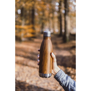 Logo trade advertising products picture of: Topflask Wood 500 ml drinking bottle