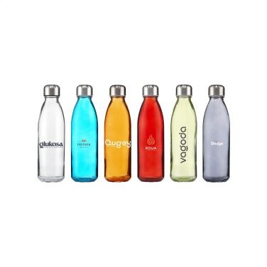 Logo trade promotional gift photo of: Topflask Glass 650 ml drinking bottle