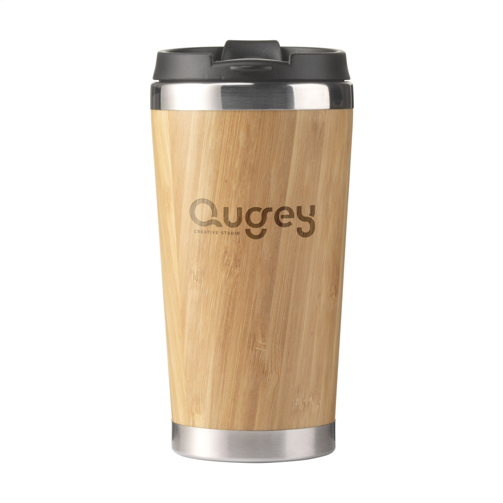 Logotrade advertising product picture of: Tokyo 450 ml bamboo thermo cup