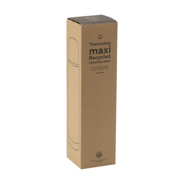 Logo trade promotional merchandise photo of: Thermotop Maxi RCS Recycled Steel 1,000 ml thermobottle