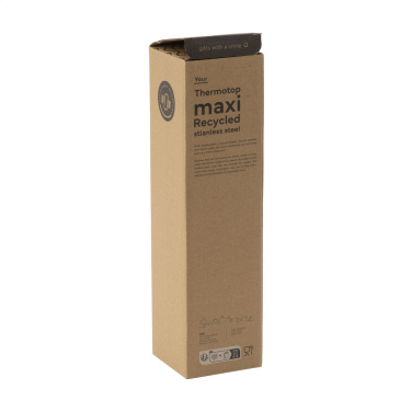 Logotrade promotional merchandise image of: Thermotop Maxi RCS Recycled Steel 1,000 ml thermobottle