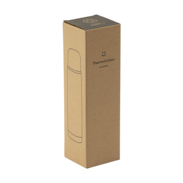 Logo trade advertising products picture of: ThermoColour RCS Recycled Steel 500 ml thermo bottle