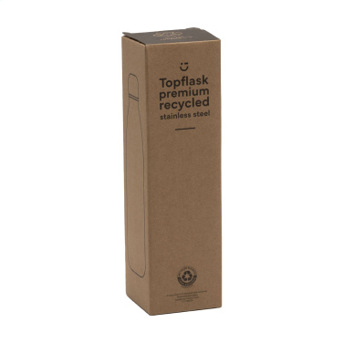 Logo trade advertising products image of: Topflask Premium RCS Recycled Steel drinking bottle