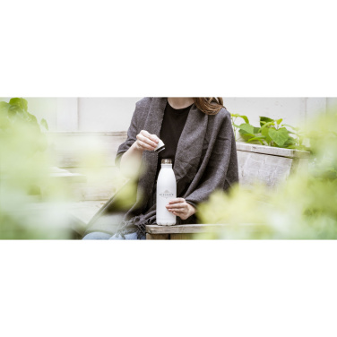 Logo trade promotional product photo of: Topflask Premium RCS Recycled Steel drinking bottle