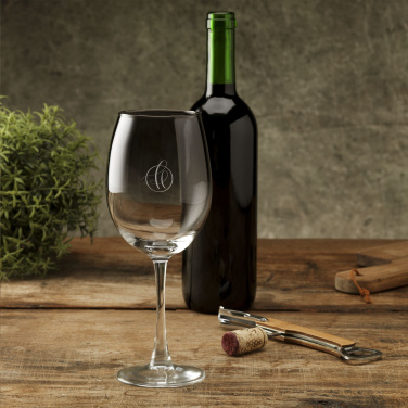 Logo trade corporate gifts image of: Smokey Wine Glass 465 ml