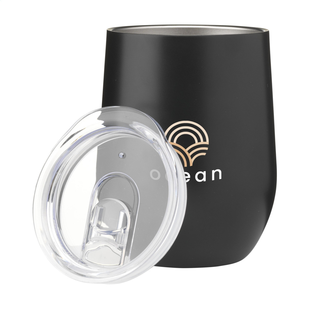 Logotrade promotional giveaway picture of: Huevo RCS Recycled Steel Cup 350 ml thermo cup