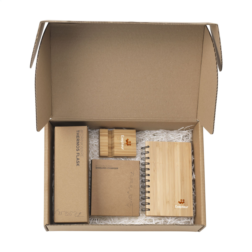 Logo trade promotional gifts image of: Merch Set Bamboo Boost