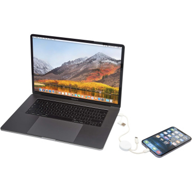 Logotrade promotional item picture of: Citala 5-in-1 recycled plastic 30 cm data sync and 27W fast charge cable