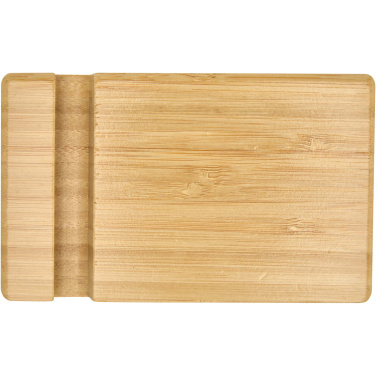 Logo trade promotional giveaways picture of: Bubup bamboo 2-angled tablet and phone stand