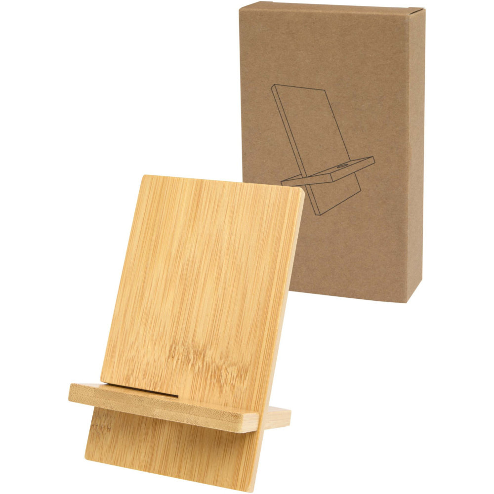Logo trade advertising products picture of: Ceibo detachable bamboo phone stand
