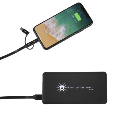 Logo trade promotional giveaway photo of: SCX.design P30 8000 mAh light-up solar power bank