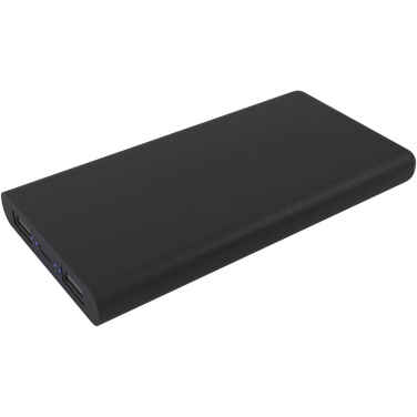 Logo trade promotional gifts image of: SCX.design P40 10.000 mAh light-up wireless rubber power bank