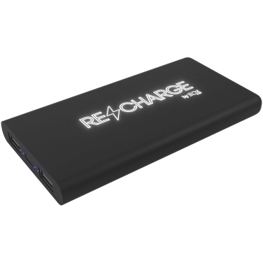 Logo trade promotional product photo of: SCX.design P40 10.000 mAh light-up wireless rubber power bank