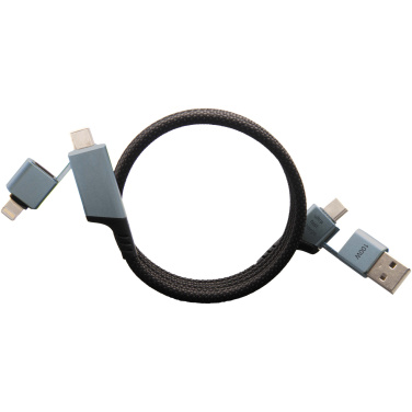 Logotrade corporate gifts photo of: SCX.design C52 100W 4-in-1 rPET magnetic ultra fast charging cable 