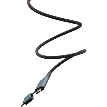 Logo trade promotional merchandise image of: SCX.design C52 100W 4-in-1 rPET magnetic ultra fast charging cable 