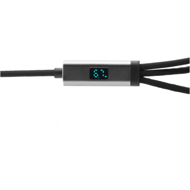 Logo trade promotional merchandise image of: SCX.design C53 100W 5-in-1 rPET ultra fast charging cable