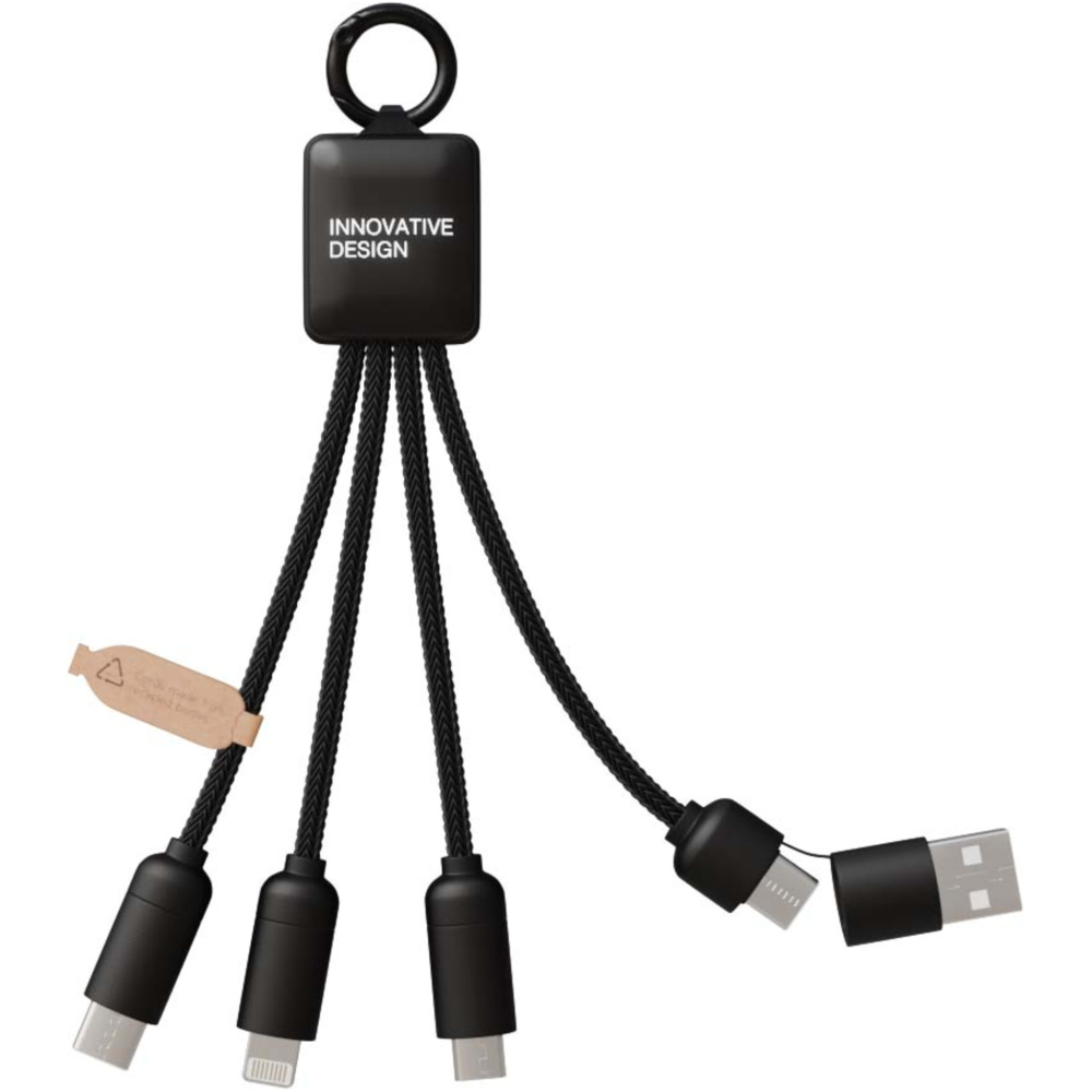 Logo trade advertising products picture of: SCX.design C13 15W 5-in-1 charging cable