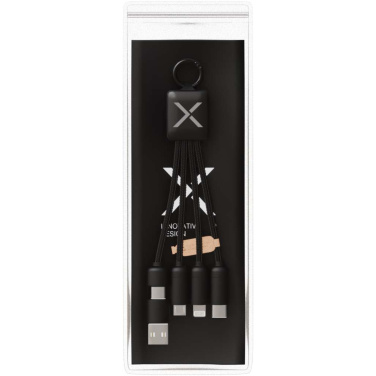 Logo trade promotional gifts picture of: SCX.design C13 15W 5-in-1 charging cable