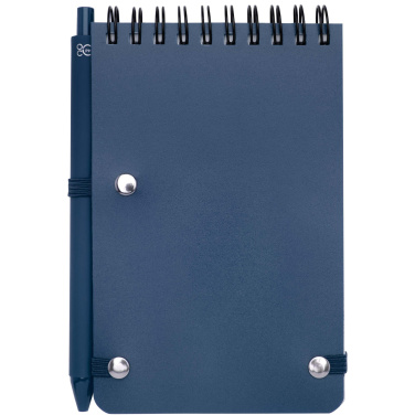 Logo trade promotional gift photo of: Thalaasa A6 hard cover ocean-bound notebook with ballpoint pen (black ink)
