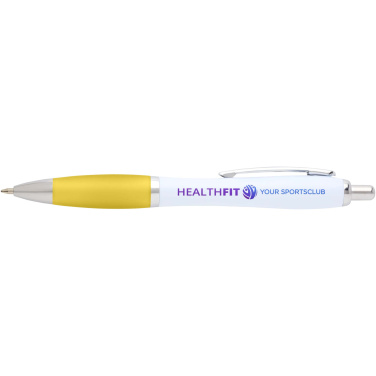 Logo trade promotional product photo of: Nash recycled plastic ballpoint pen (blue ink)