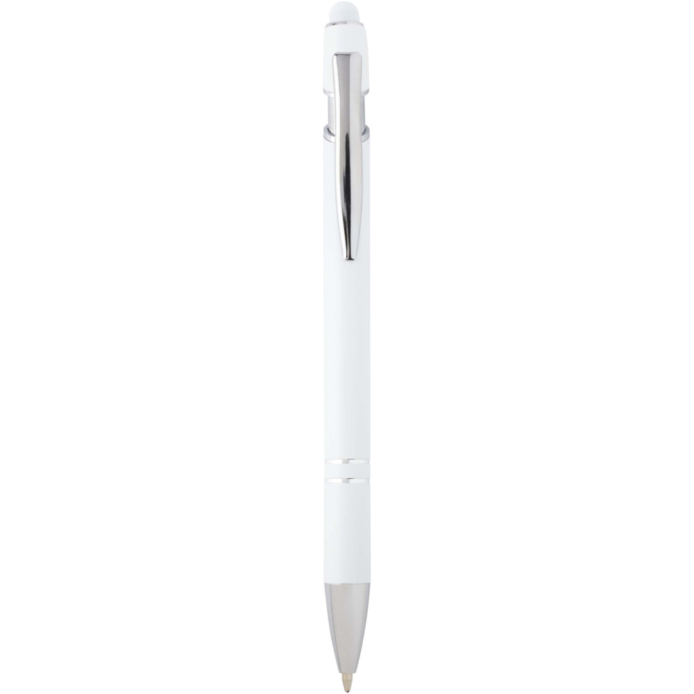 Logo trade promotional giveaways image of: Kish ballpoint pen with silver finish (blue ink)